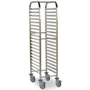 Matfer Bourgeat Full Gastronorm Racking Trolley, 20 Shelves, P473