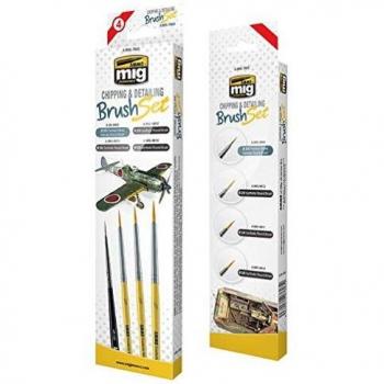 Ammo MIG Chipping & Detailing Brush Collection