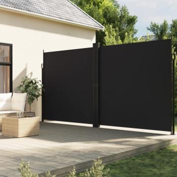 Tenda di lusso laterale retrattile nera 220x1200 cm
