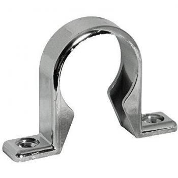 FloPlast CW34 Chrome Style Waste Pipe Clip 32mm Pack of 3