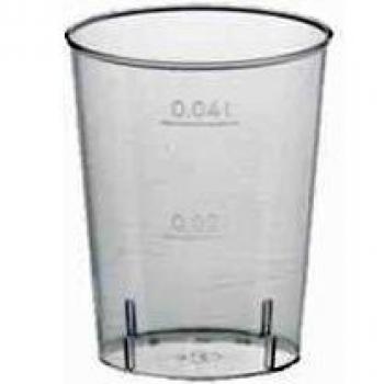 0 Gläser für Schnaps, PS 4 cl Ø 4,2 cm 5,2 cm glasklar