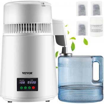 Destilador de agua VEVOR 4L con ajuste de velocidad