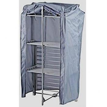 Multi-Level Tower Airer with Integrated Heater and Free Folds for Easy Storage