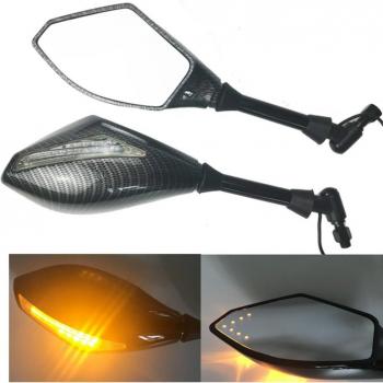 Luz Señalizadora Motocicleta con Espejos Laterales