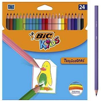 BIC Kids Tropicolors Color Pencil Box of 24