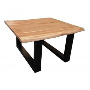 SIT Design Couchtisch, quadratisch, schwarzes Kufengestell