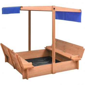 Sabbiera a Tetto di Legno d’Abete 112x112cm – Codice 020005058