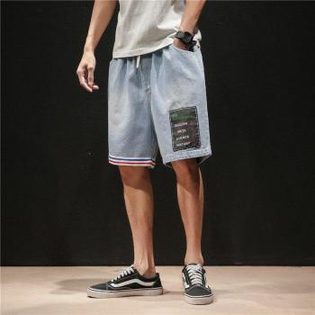 Men's Big Size Casual Denim Cargo Shorts