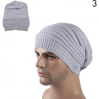 Sombrero de Punto Rayado para Mujer