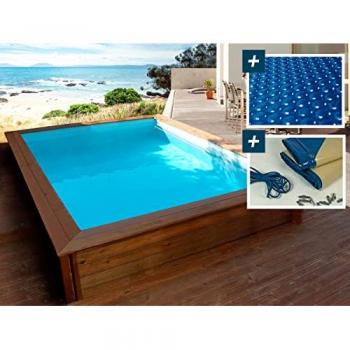 Piscina de jardín rectangular de madera 'Toledo'