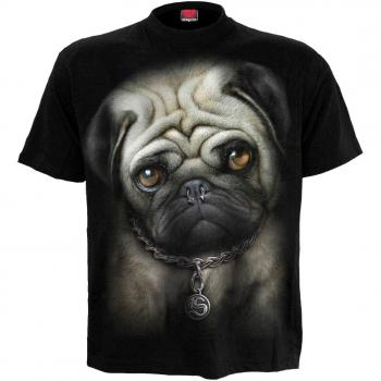 Pug Life Black Fantasy Metal T‑Shirt – Universell