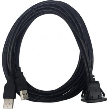 Câble de montage encastré USB2.0 1 M/2 M pour voiture, bateau et moto