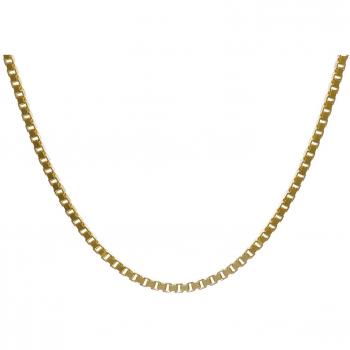 Trendor 333 Gold Halskette 1,2 mm für Damen und Herren