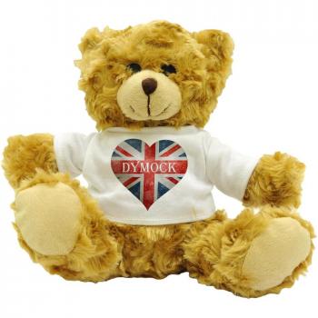 Union Flag Heart Design Plush Teddy Bear Gift