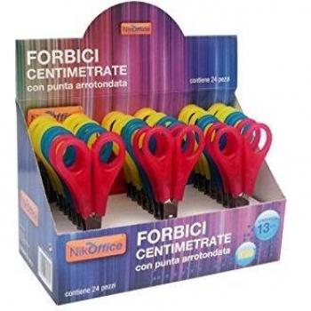 FORBICI CENTIMETRATE 13 CM PUNTA ARROTONDATA FLUO ARDA