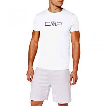CMP Technisches T-Shirt 39T7117P Weiß Regular Fit 48 für Männer