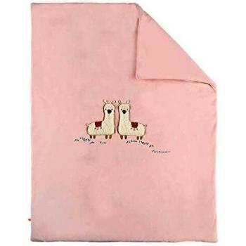 Couverture Veloudoux 75x100 cm Rose Moris & Sacha
