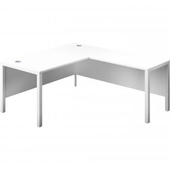 1800X800 Right Hand Goal Post Return Table (White)