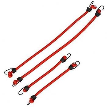 Cinghie di tensione con ganci elastici rossi Robitronic (2 paia)
