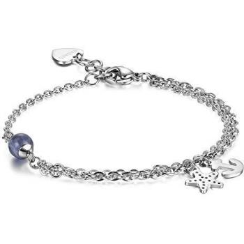 Bracciale donna in argento 925 con charm a forma di cuore S'Agapò Haiti