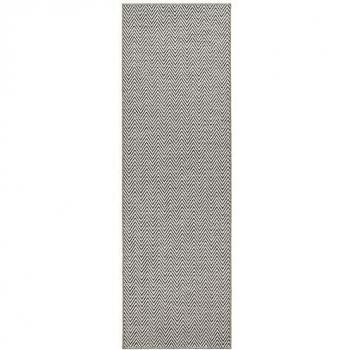 BT Ivory/Grey Weave Runner 80cm x 500cm