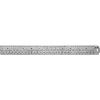 Helix 30 cm Dead‑Length Steel Ruler – 12‑inch Metric Conversion