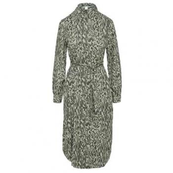 Langes Kleid mit Muster