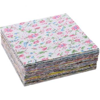 100pcs Cotton Fabric Squares 10x10cm for DIY Quilting and Crafting