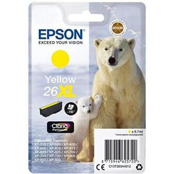 CARTUCCIA ORIGINALE EPSON C13T26344010 26 XL GIALLO