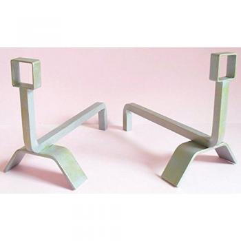 Alari in ferro battuto per camino Design Rust