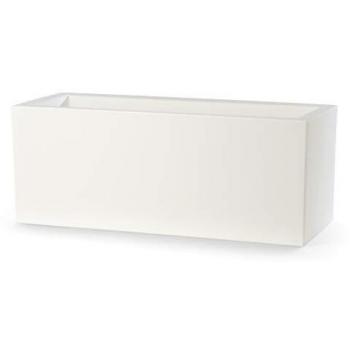 Fioriera Rettangolare Bianco 115x50 cm H 50 Mod. Schio Cassa 100% Riciclabile