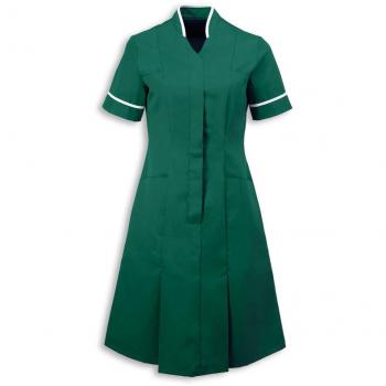 Alexandra Women’s Mandarin Collar Care Dress Bottle, Green 4R