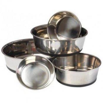 Cuenco para perro de acero inoxidable con diseño elegante House of Paws