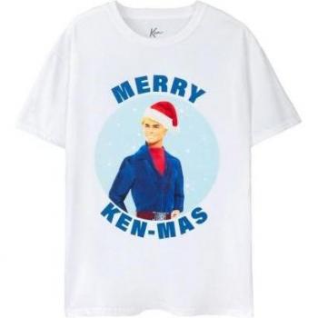 Barbie Kenmas Happy Wear – Men’s White T‑Shirt, Small