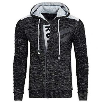Herren Strickjacke RUSTY NEAL in Schwarz