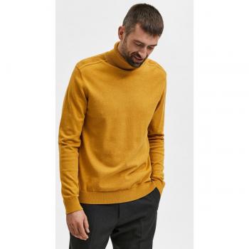 Jersey de hombre 100% algodón con cuello vuelto Selected