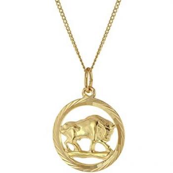 Goldene Stier Halskette Ø 16 mm
