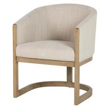 Butaca Beige de Madera 62x64x78 cm