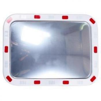 Red & White Reflective Traffic Mirror 600×800×50 mm