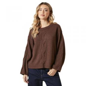 Centre Front Cable Knit Jumper for Women