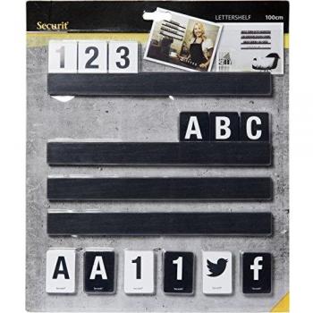 Alphabet & Numeral Keeper – Securit 1m Black Wood