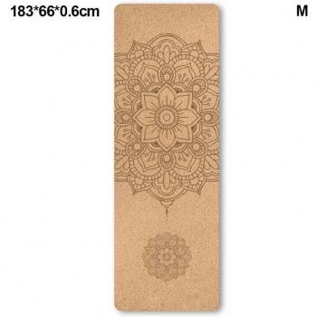 Cork and TPE Non-slip Yoga Mat 1830*660*6mm