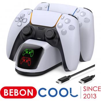 Dinofire PS5 Slim Dual Charger and Cooling Stand