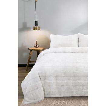 Sonnia Premium Soft Bedspread Set, 220x240 cm, Pillow Case, Double/King Size, Cream