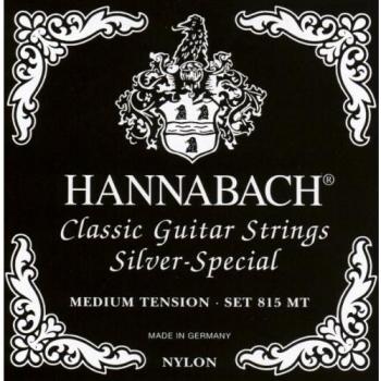 Hannabach K-Git.Saiten Satz 815 schwarz Nylon Medium Tension N...
