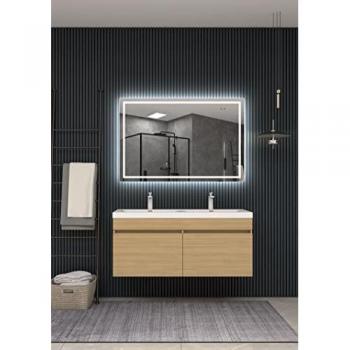Specchio Smart Holland 80x80: LED Freddo + Sensore On/Off