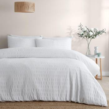 'Honley Seersucker' Textured Duvet Cover Set