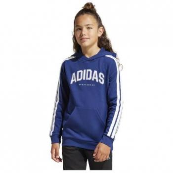 Kinder‑Hoodie adidas „Codes Collegiate“ – Blau/Weiß