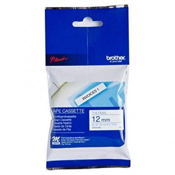 Brother 12mm White/Blue Adhesive Tape