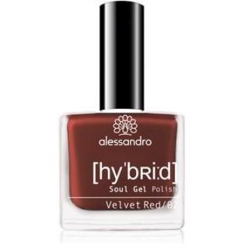 Alessandro Nagellack Hybrid Soul Gel Polish 115 Velvet Red